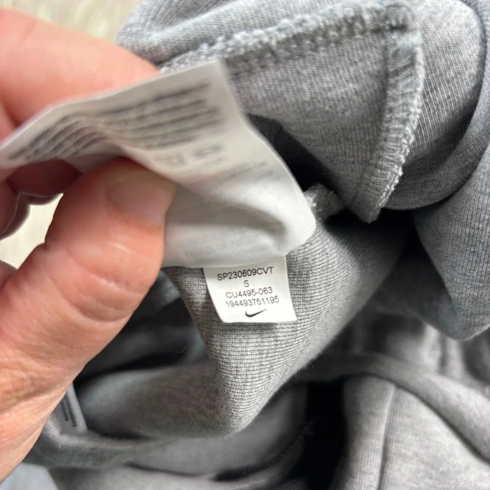 Nike Men's S Gray Tech Men's Fleece Joggers Streetwear Athleisure Blokecore
